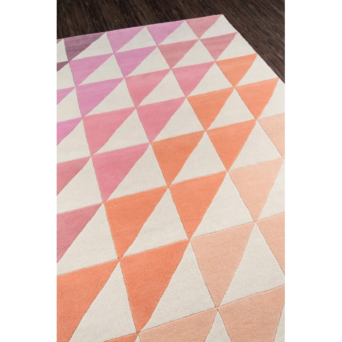 Momeni Delmar Area Rug DEL-6 Agatha Side Triangle Pink 8' X 10'