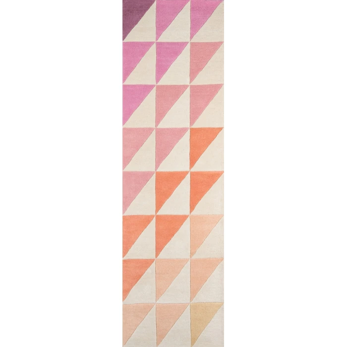 Momeni Delmar Area Rug DEL-6 Agatha Side Triangle Pink 8' X 10'