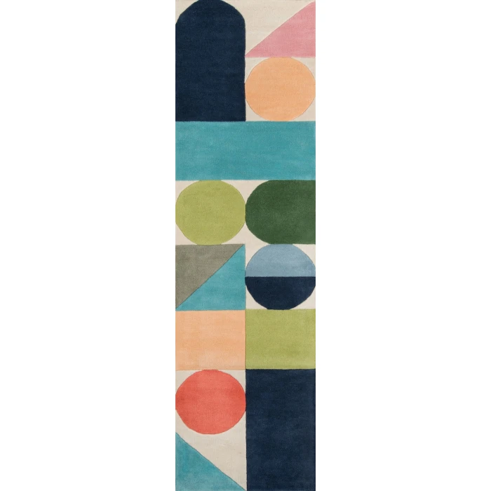 Momeni Delmar Area Rug DEL-8 Wright Multi 2'3 X 8' Runner