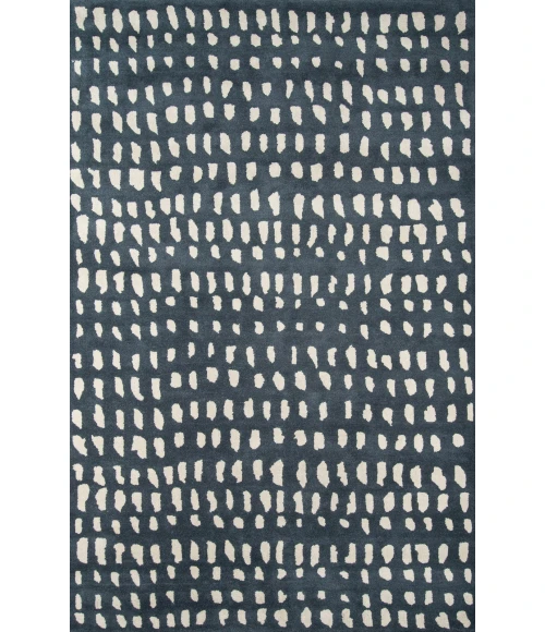 Momeni Delmar Area Rug DEL11 Boho Dots Blue 5' X 8'
