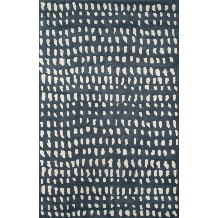 Momeni Delmar Area Rug DEL11 Boho Dots Blue 5' X 8'