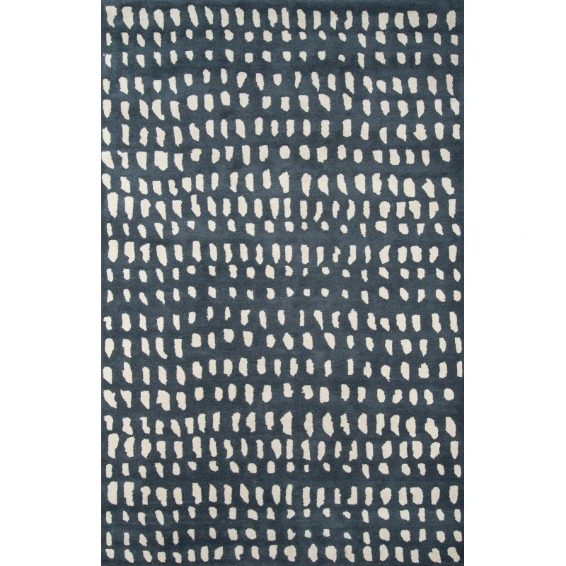Momeni Delmar Area Rug DEL11 Boho Dots Blue 2'3 X 8' Runner