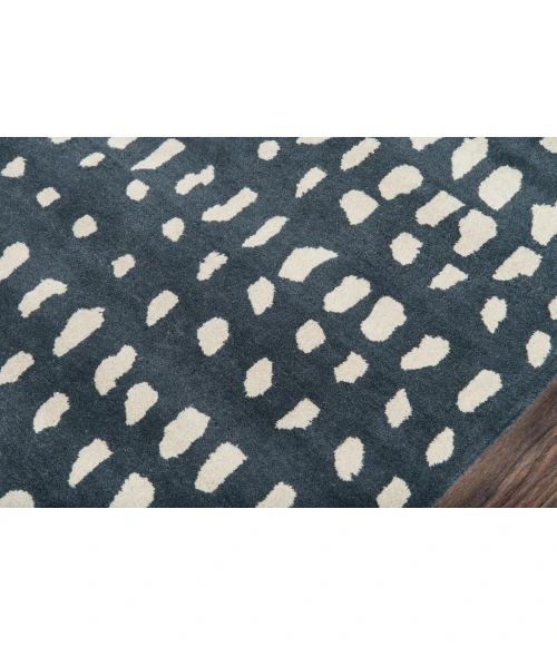 Momeni Delmar Area Rug DEL11 Boho Dots Blue 5' X 8'