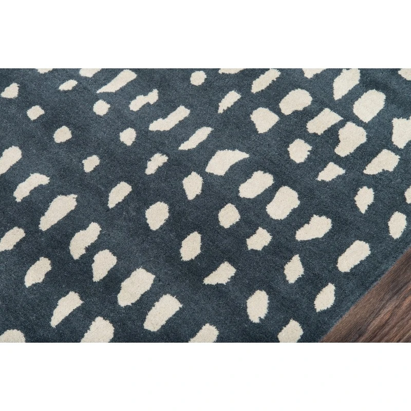 Momeni Delmar Area Rug DEL11 Boho Dots Blue 2'3 X 8' Runner
