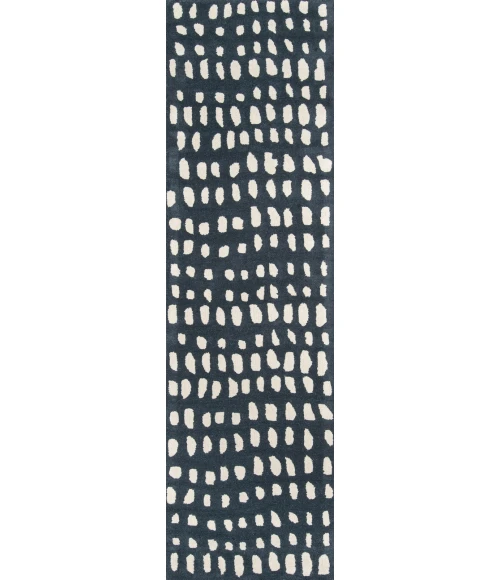 Momeni Delmar Area Rug DEL11 Boho Dots Blue 5' X 8'