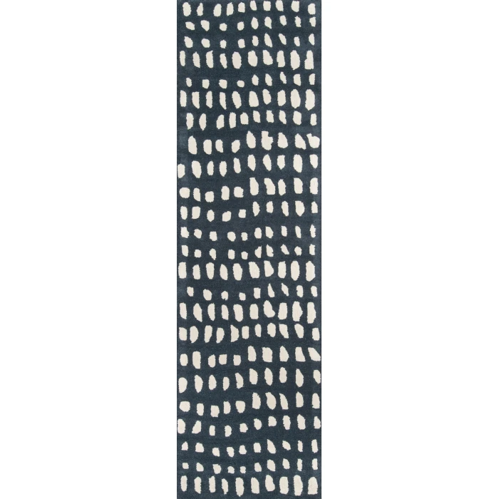 Momeni Delmar Area Rug DEL11 Boho Dots Blue 5' X 8'