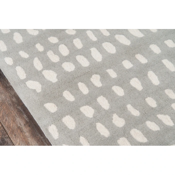 Momeni Delmar Area Rug DEL11 Boho Dots Grey 5' X 8'