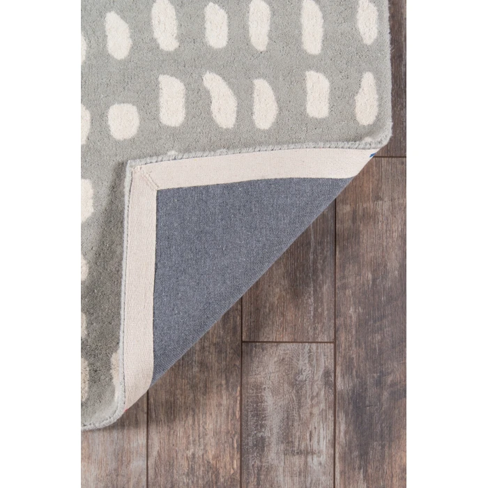 Momeni Delmar Area Rug DEL11 Boho Dots Grey 5' X 8'