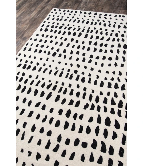 Momeni Delmar Area Rug DEL11 Boho Dots Ivory 5' X 8'