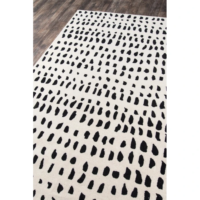 Momeni Delmar Area Rug DEL11 Boho Dots Ivory 5' X 8'