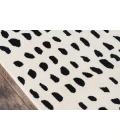 Momeni Delmar Area Rug DEL11 Boho Dots Ivory 5' X 8'