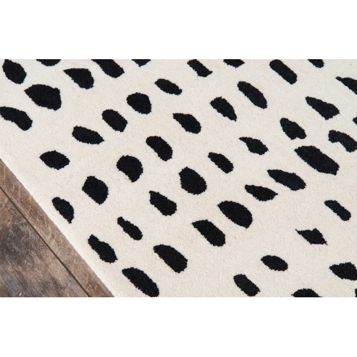 Momeni Delmar Area Rug DEL11 Boho Dots Ivory 5' X 8'