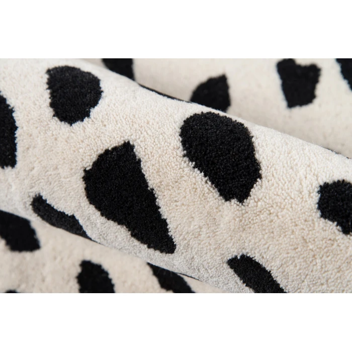 Momeni Delmar Area Rug DEL11 Boho Dots Ivory 5' X 8'