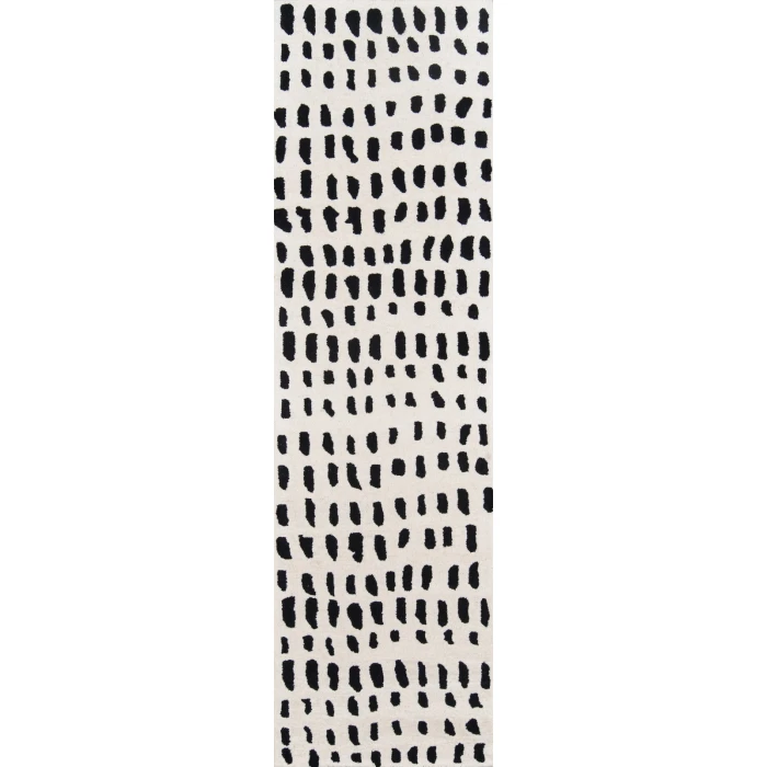 Momeni Delmar Area Rug DEL11 Boho Dots Ivory 5' X 8'