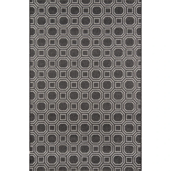 Momeni Downeast Area Rug DOW-1 Camden Charcoal 2' X 10' Runner