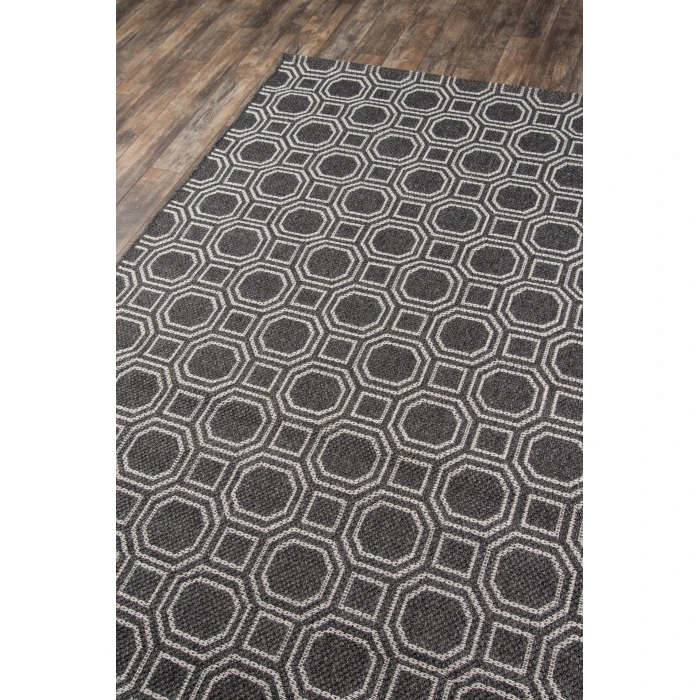Momeni Downeast Area Rug DOW-1 Camden Charcoal 2' X 10' Runner