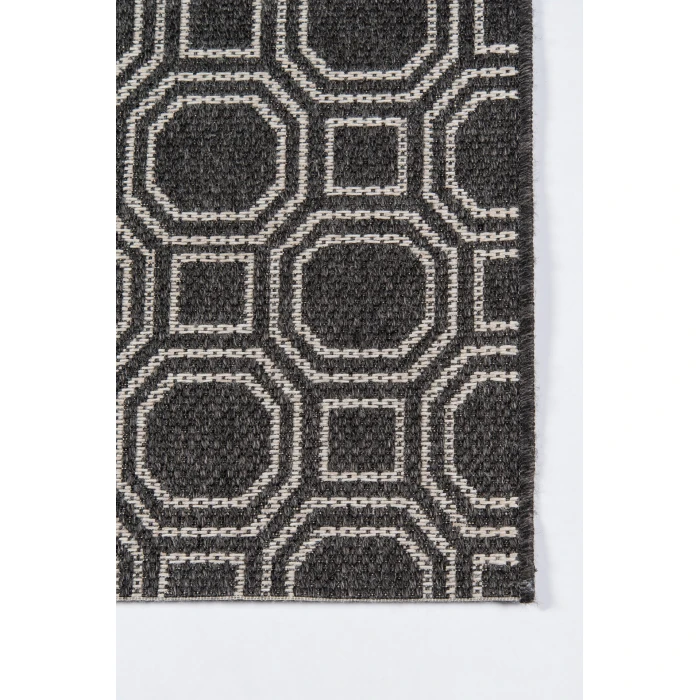 Momeni Downeast Area Rug DOW-1 Camden Charcoal 2' X 10' Runner