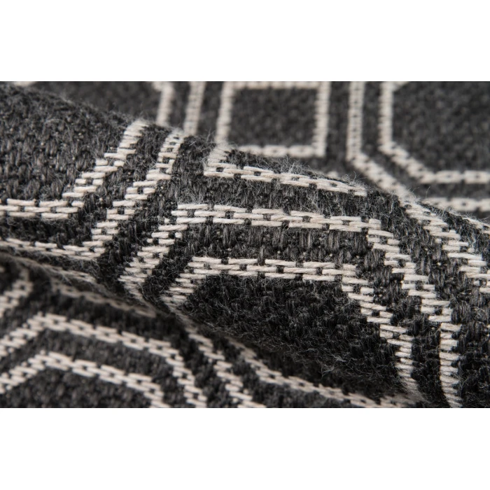 Momeni Downeast Area Rug DOW-1 Camden Charcoal 2' X 10' Runner