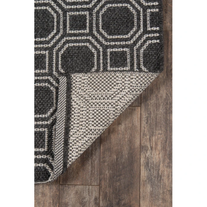 Momeni Downeast Area Rug DOW-1 Camden Charcoal 2' X 10' Runner