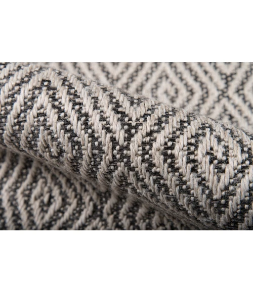 Momeni Downeast Area Rug DOW-6 Wells Charcoal 2' X 10' Runner