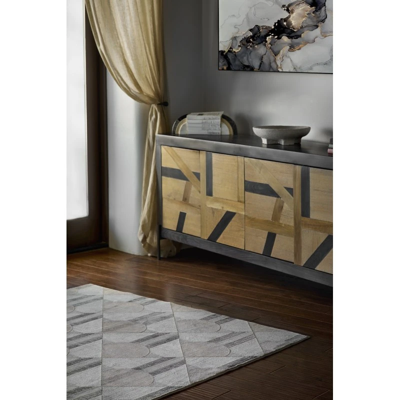 Momeni Edition EDI-1 Charcoal 2'2" X 7'7" Runner Area Rug
