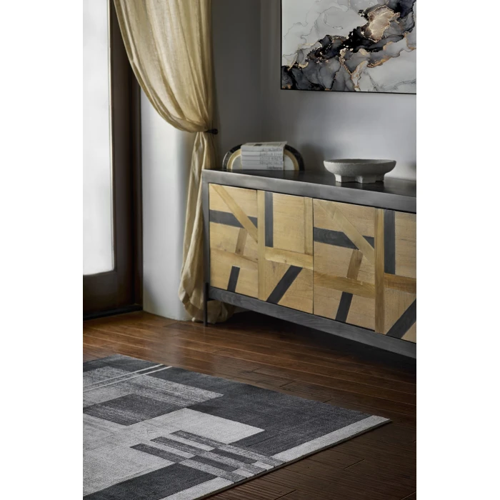 Momeni Edition EDI-4 Charcoal 5'1" X 7'7" Area Rug