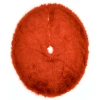 Momeni Furry Tree Skirt FTS-1 Red 5 ft. X 5 ft. Round Rug