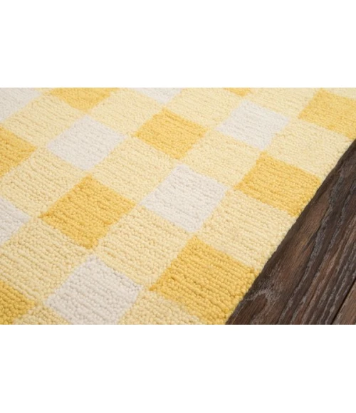 Momeni Geo India Area Rug GEI31 Yellow 5' X 7'