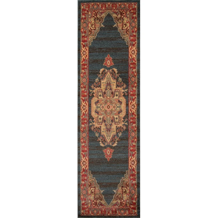 Momeni Ghazni Area Rug GZ-05 Navy 2' X 3'