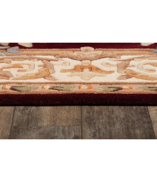 Momeni Harmony India Area Rug HAI-7 Burgundy 3'6 X 5'6