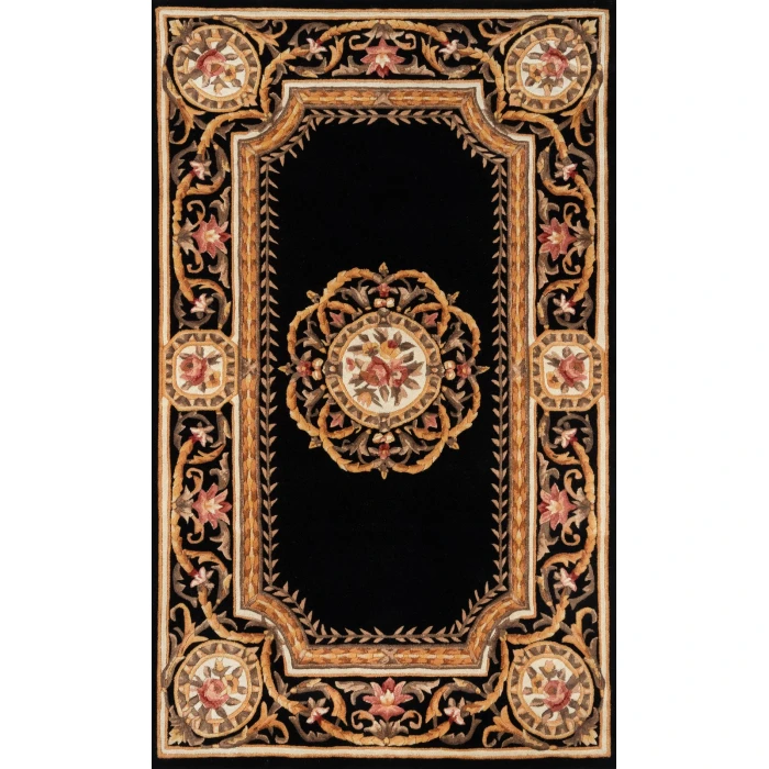 Momeni Harmony India Area Rug HAI12 Black 3'6 X 5'6