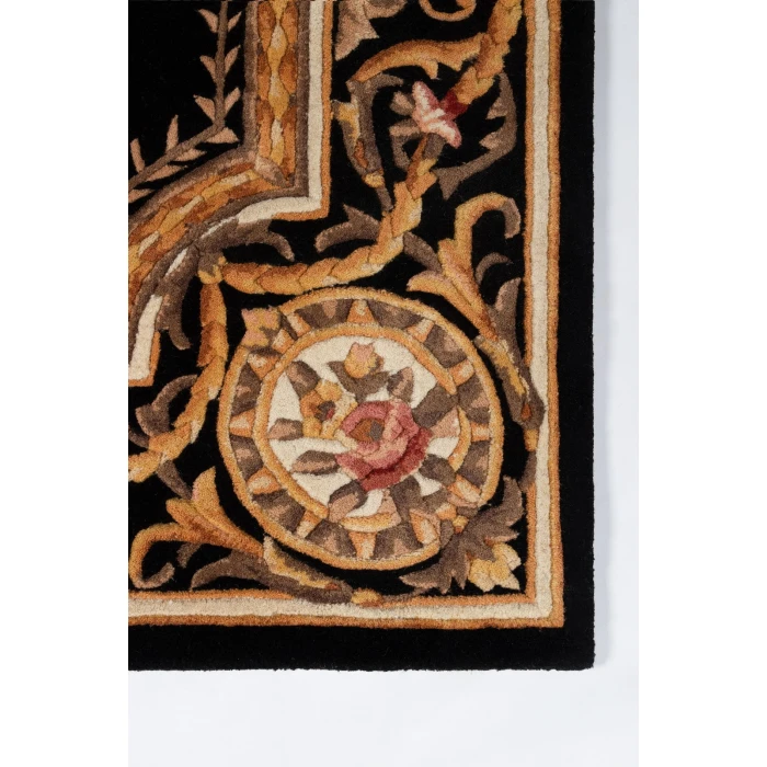 Momeni Harmony India Area Rug HAI12 Black 3'6 X 5'6