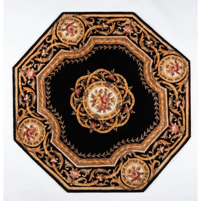 Momeni Harmony India Area Rug HAI12 Black 3'6 X 5'6