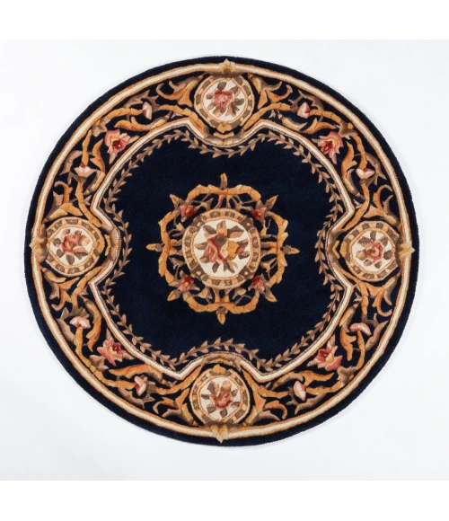 Momeni Harmony India Area Rug HAI12 Blue 6' X 6' Octagon