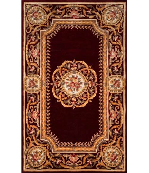 Momeni Harmony India Area Rug HAI12 Burgundy 2' X 3'
