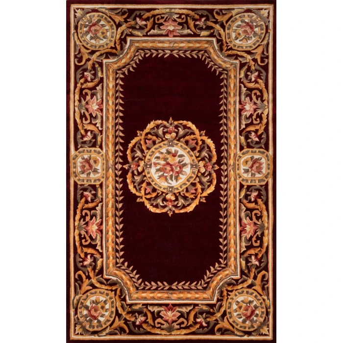 Momeni Harmony India Area Rug HAI12 Burgundy 6' X 6' Octagon