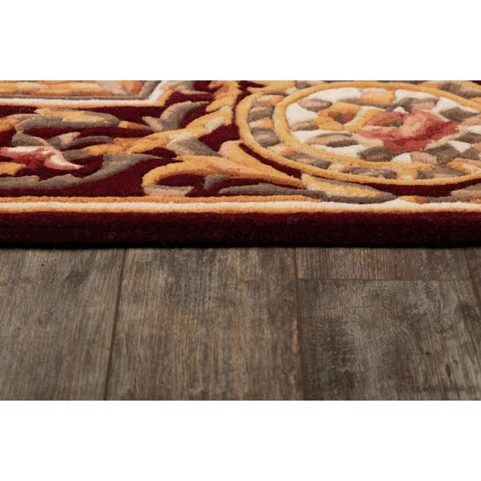 Momeni Harmony India Area Rug HAI12 Burgundy 6' X 6' Octagon