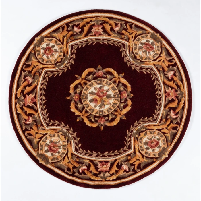 Momeni Harmony India Area Rug HAI12 Burgundy 6' X 6' Octagon