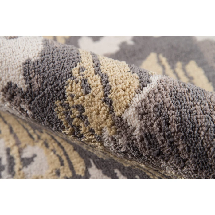 Momeni Heavenly Area Rug HE-03 Grey 4' X 4' Round