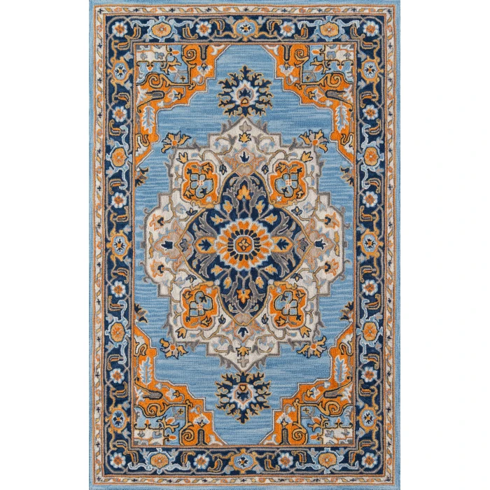 Momeni Ibiza Area Rug IBI-1 Blue 5' X 8'