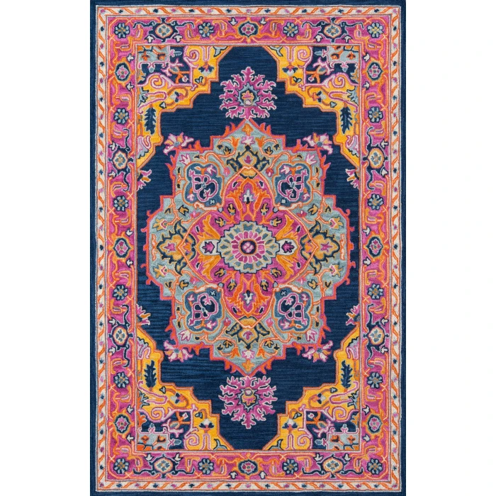 Momeni Ibiza Area Rug IBI-1 Navy 5' X 8'