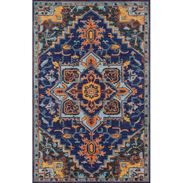 Momeni Ibiza Area Rug IBI-2 Navy 2'3 X 7'10 Runner