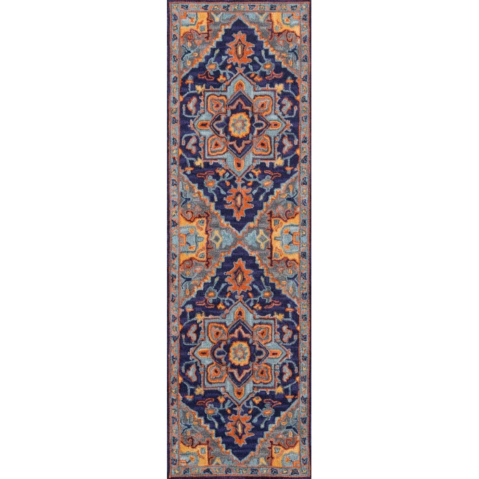 Momeni Ibiza Area Rug IBI-2 Navy 2'3 X 7'10 Runner