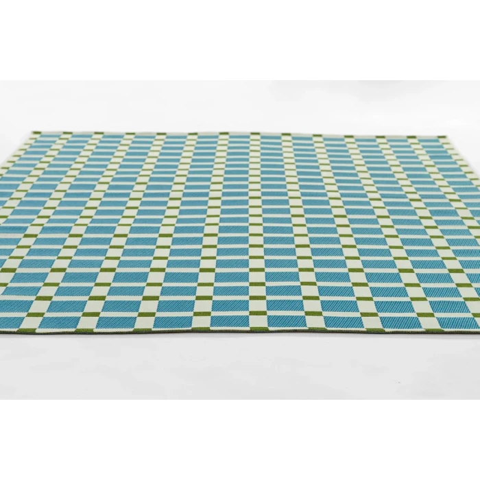 Novogratz Icon Blue ICN-1 2 ft. 8 in. X 8 ft. Rect. Rug