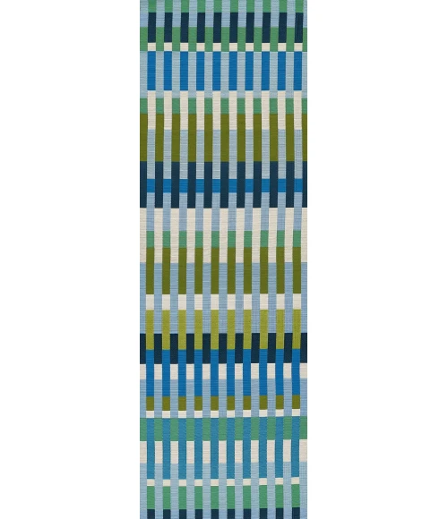 Novogratz Icon Blue ICN-2 2 ft. 8 in. X 8 ft. Rect. Rug
