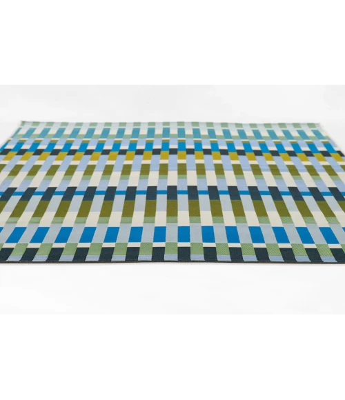 Novogratz Icon Blue ICN-2 2 ft. 8 in. X 8 ft. Rect. Rug