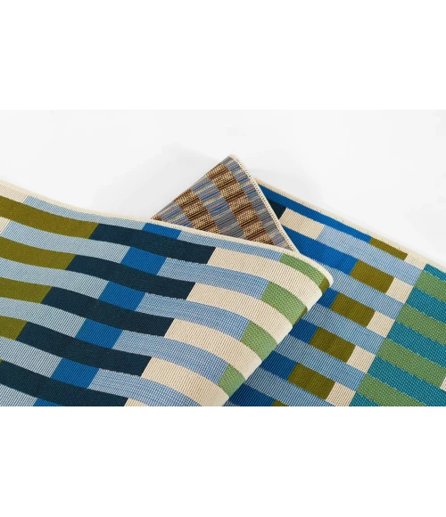Novogratz Icon Blue ICN-2 2 ft. 8 in. X 8 ft. Rect. Rug