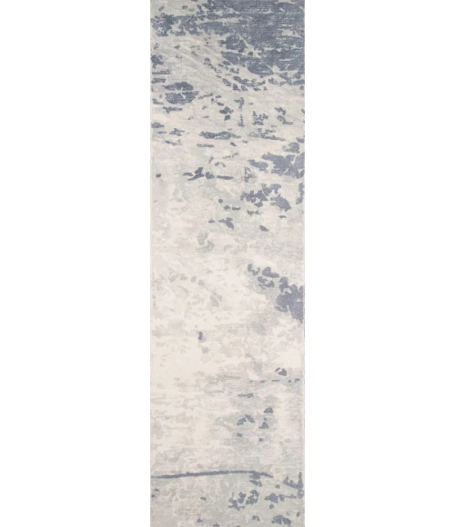 Momeni Illusions Area Rug IL-03 Blue 2'3 X 8' Runner