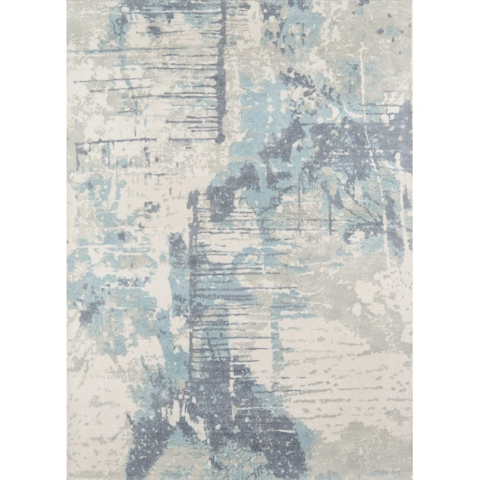 Momeni Illusions Area Rug IL-04 Blue 2'3 X 8' Runner