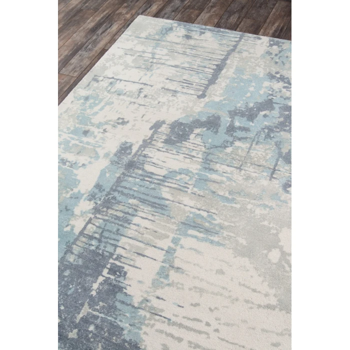 Momeni Illusions Area Rug IL-04 Blue 2'3 X 8' Runner